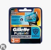 Gillette Fusion ProShield Mesjes Chill 3 stuks