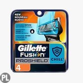 Gillette Fusion ProShield Mesjes Chill 4 stuks